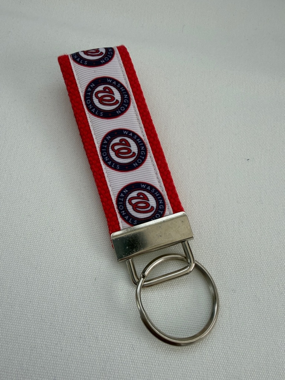 Washington Nationals Red Ribbon Key Fob